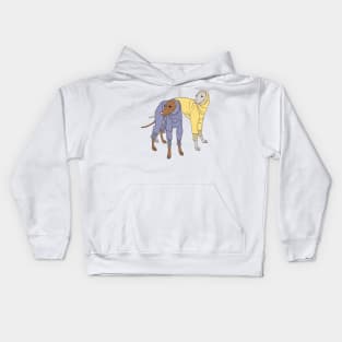 Italian greyhounds! Kids Hoodie